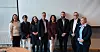 KLARE FOR KUNNSKAP: Representanter for den maritime klyngen sparket i gang det nye forskningsprosjektet. Fra venstre: Hege-Merethe Bengtsson, Det norske maskinistforbund; Markus Koch, forsker og prosjektleder i Stami; Evelyn Blom-Dahl, NHO Sjøfart; Knut Arild Hareide; Norges Rederiforbund; Kristina Sigurdsdottir Hansen, statssekretær i Nærings- og fiskeridepartementet; Kim-Helge Fjereide, Norsk Sjømannsforbund; Hans Sande, Norsk Sjøoffisersforbund og Fride Solbakken, Maritimt Forum.