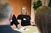 Forbundsleder i Dnmf, Hulda Thorkelsdóttir, deltar i forhandlingene.