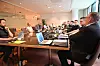 NSOF-delegasjonen har oppstartsmøte før de skal møte NHO Sjøfart.