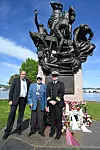 Morten Kveim, NSOF, Ralf Stahlke, NSF og Andreas Bakken, Dnmf.