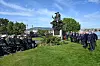 Utenriksminister Espen Barth Eide var første taler ved krigsseilermonumentet.