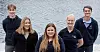 AMBASSADØRENE: Fra venstre Adrian Hovland, Frida Ramsø, Charlotte Konglevoll, Astrid Iversen og Odd Andreas Rydningen