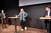 OFFER: Maria Åmås, flankert av Stian Grøthe og Terje Hernes Pettersen, fortalte sin vonde som gjorde at hun sluttet i yrket på sjøen. Det er slike historier som nå gjør at hele næringen har 'våknet'.