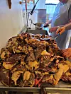 STORE MENGDER: 35 kilo kobbekjøtt og fem kilo spekk, rett fra Ishavet.