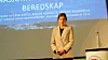 RAPPORT: Seniorøkonom i Menon Economics Maren Nygård Basso la frem resultater fra rapport om samfunnssikkerhet og beredskap.