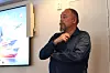 HVEM ER VI: Studentkontakt i Dnmf, Frank Winnberg, holder foredrag om forbundet og den jobben som gjøres for medlemmene og ikke minst nye generasjoner med maskinoffiserer.