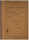 1920: Omslaget til dokumentet fra 2. internasjonale arbeidskonferanse i Genova, 15. juni–10. juli 1920.